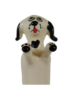 Condomerie - Preservativo Dipinto a Mano Modello Happy White Dog XL