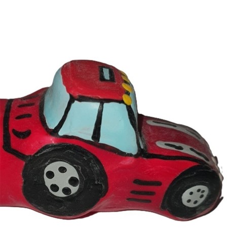 Condomerie - Hand-Painted Condom, Red Tractor XL Model
