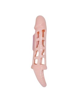 Baile Men Extension - Guaina Fallica in Silicone con Vibrazione 13,5 CM Naturale