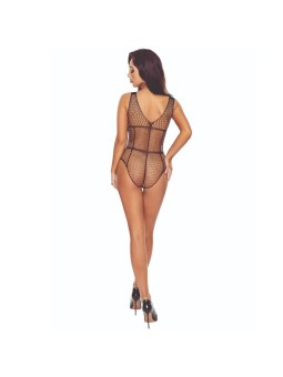 Passion BS114 - Body Nero a Rete Taglia Unica