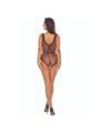 Passion BS115 - Body in Pizzo Nero con Cavallo Aperto Taglia Unica