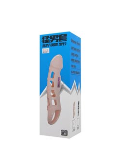 Baile - Penis Extender Cover with Vibration and Natural Strap 13.5 CM