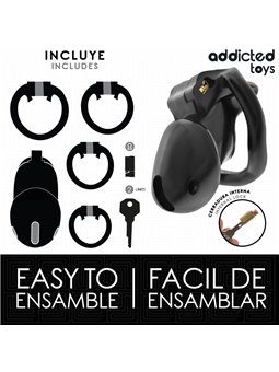Addicted Toys Locked Mindnight Cell S - Gabbia Fallica con Serratura