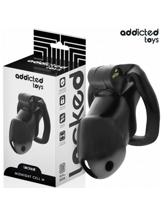 Addicted Toys Locked Mindnight Cell M - Gabbia Fallica con Serratura