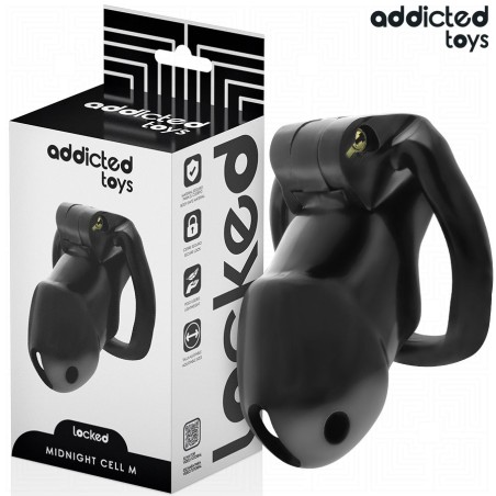 Addicted Toys Locked Mindnight Cell M - Gabbia Fallica con Serratura