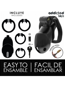 Addicted Toys Locked Mindnight Cell M - Gabbia Fallica con Serratura