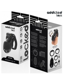 Addicted Toys Locked Mindnight Cell M - Gabbia Fallica con Serratura