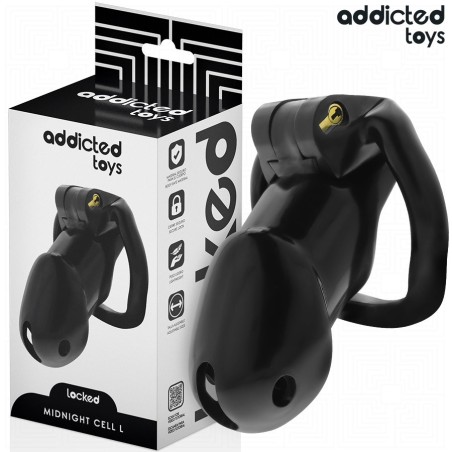 Addicted Toys Locked Mindnight Cell L - Gabbia Fallica con Serratura
