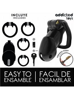 Addicted Toys Locked Mindnight Cell L - Gabbia Fallica con Serratura