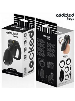 Addicted Toys Locked Mindnight Cell L - Gabbia Fallica con Serratura