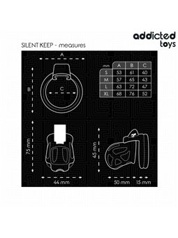 Addicted Toys Locked Silent Keep - Gabbia Fallica con Serratura