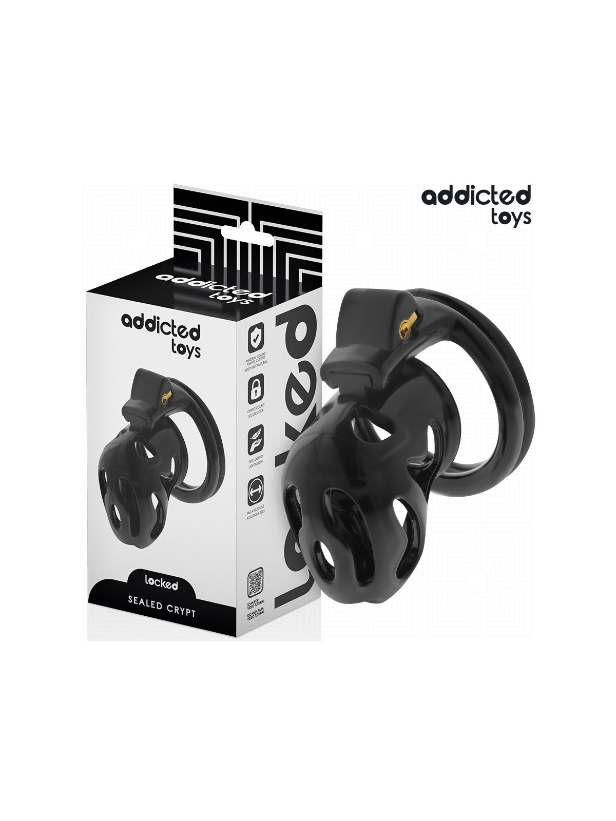 Addicted Toys Locked Sealed Crypt - Gabbia Fallica con Serratura
