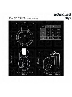 Addicted Toys Locked Sealed Crypt - Gabbia Fallica con Serratura