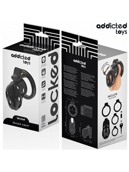 Addicted Toys Locked Sealed Crypt - Gabbia Fallica con Serratura