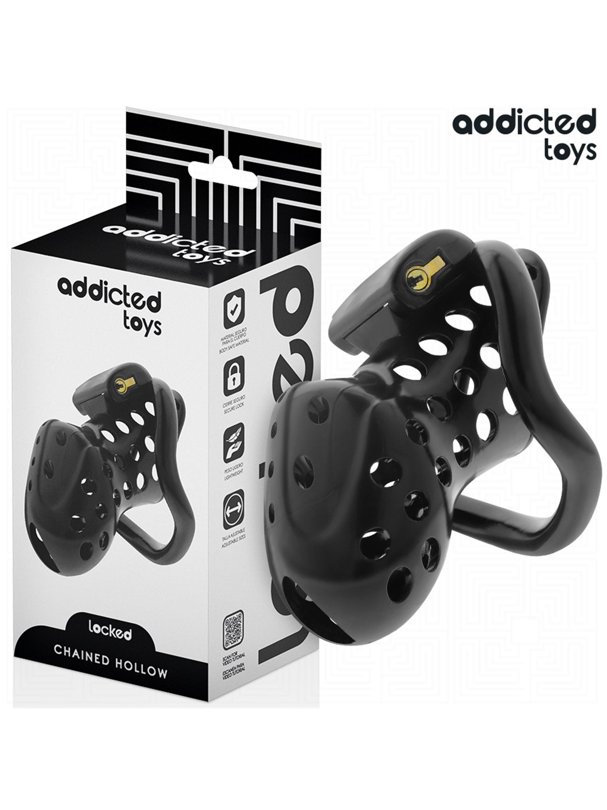 Addicted Toys Locked Chained Hollow - Gabbia Fallica con Serratura