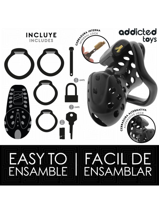 Addicted Toys Locked Chained Hollow - Gabbia Fallica con Serratura