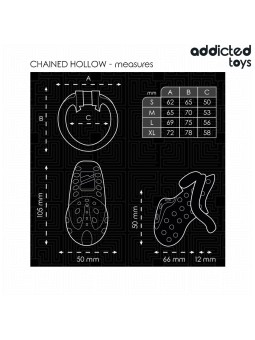 Addicted Toys Locked Chained Hollow - Gabbia Fallica con Serratura
