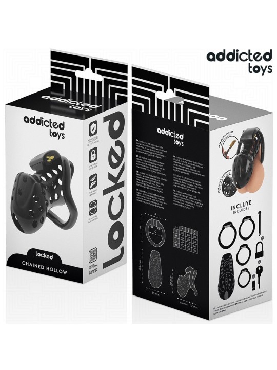 Addicted Toys Locked Chained Hollow - Gabbia Fallica con Serratura