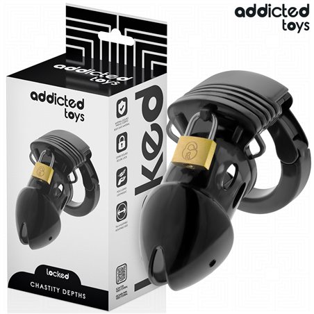 Addicted Toys Locked Chastity Depths - Gabbia Fallica con Serratura