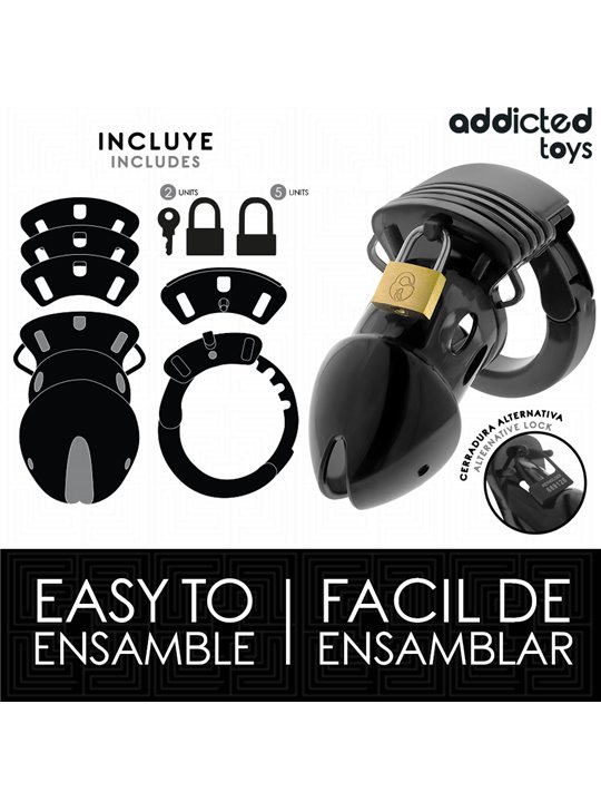 Addicted Toys Locked Chastity Depths - Gabbia Fallica con Serratura
