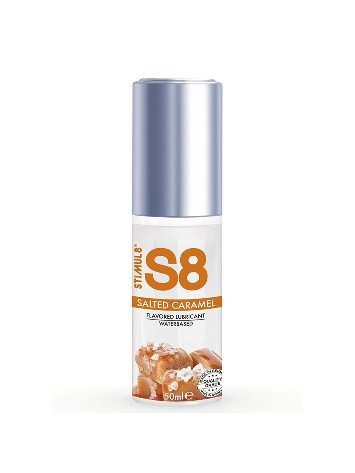 Stimul8 S8 - Water-Based Intimate Lubricant with Caramel Flavour 50 ML