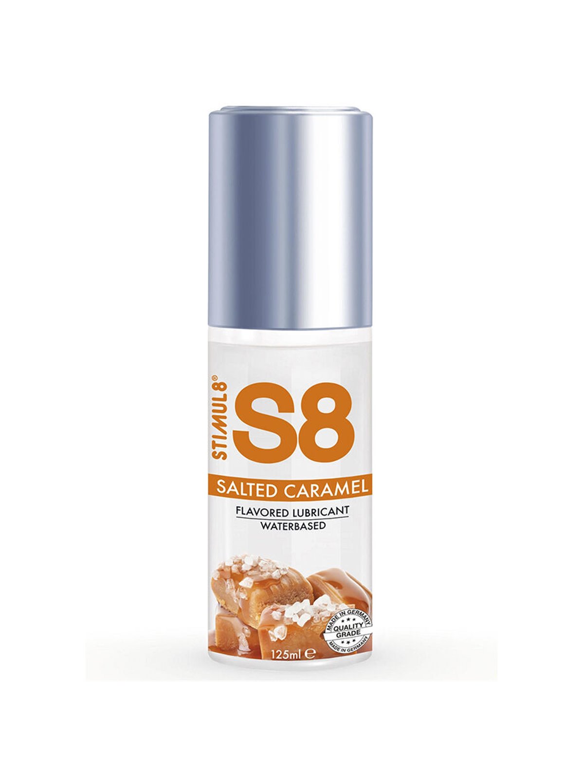 Stimul8 S8 - Water-Based Intimate Lubricant with Caramel Flavour 125 ML