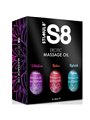 Stimul8 S8 - Olio per Massaggio Erotico Confezione 3x50 ML