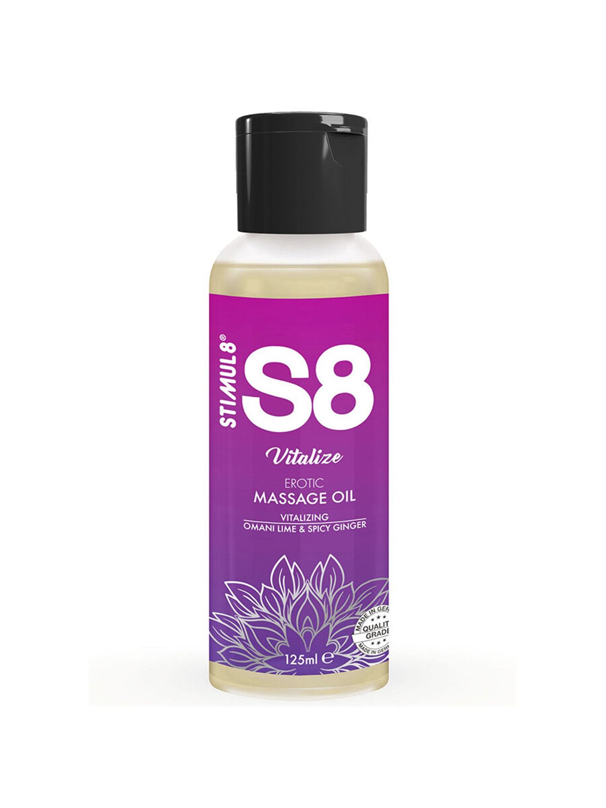 Stimul8 S8 Vitalize - Olio per Massaggio Erotico 125 ML
