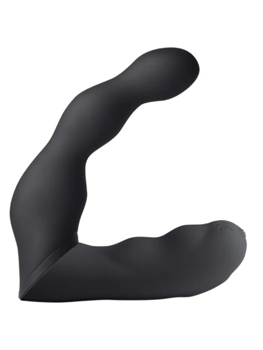 Rocks-Off - Flexible Black Silicone Prostate and Anal Vibrator