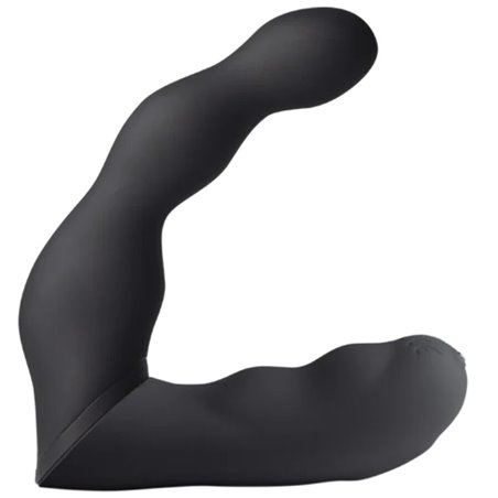 Rocks-Off - Flexible Black Silicone Prostate and Anal Vibrator