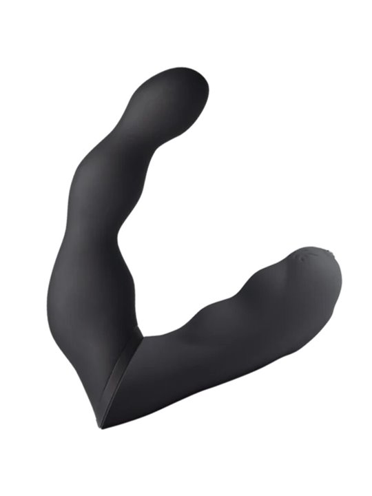 Rocks-Off - Flexible Black Silicone Prostate and Anal Vibrator