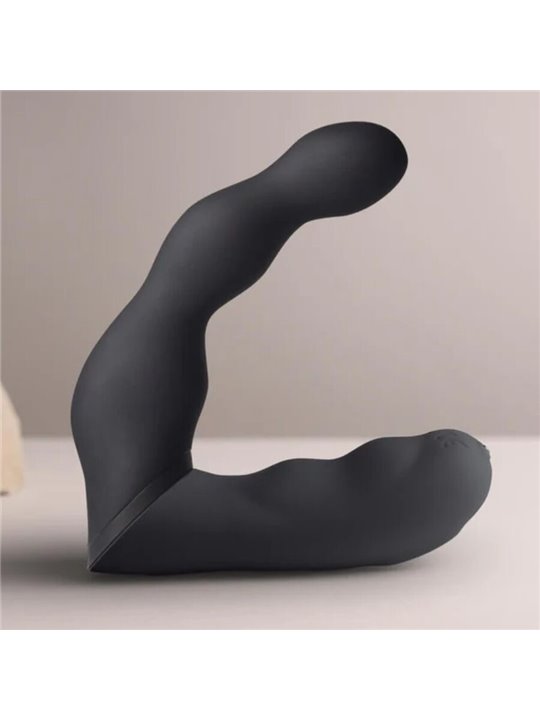 Rocks-Off - Flexible Black Silicone Prostate and Anal Vibrator