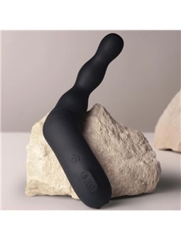 Rocks-Off - Flexible Black Silicone Prostate and Anal Vibrator