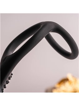 Rocks-Off Ro-Zen Pro - Anello Fallico con Plug Anale Vibrante Nero