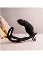 Rocks-Off Ro-Zen Pro - Anello Fallico con Plug Anale Vibrante Nero