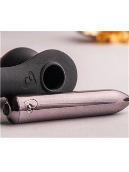 Rocks-Off Ro-Zen Pro - Anello Fallico con Plug Anale Vibrante Nero