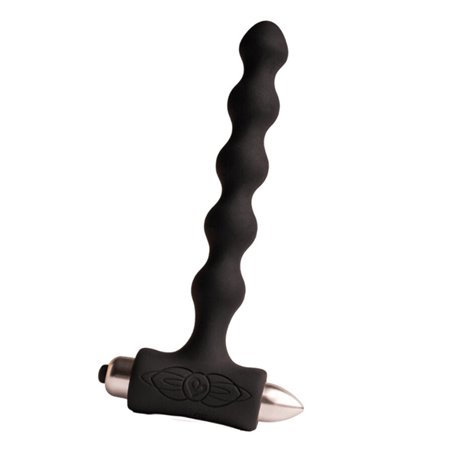 Rocks-Off Petite Sensations Pearls - Black Vibrating Anal Plug