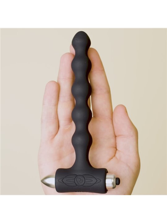 Rocks-Off Petite Sensations Pearls - Black Vibrating Anal Plug