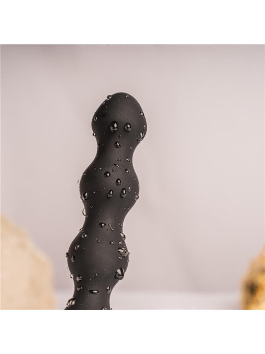 Rocks-Off Petite Sensations Pearls - Black Vibrating Anal Plug