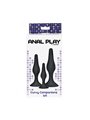 Toyjoy Curvy Companions Kit - Plug Anale in Silicone Nero 3 Pezzi