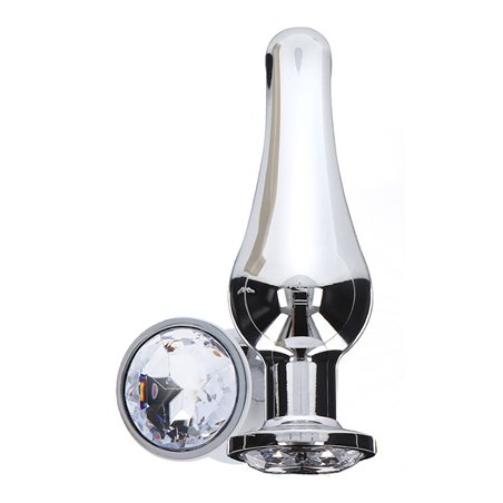 Toyjoy Diamond Bum Bijou Small - Plug Anale in Alluminio con Diamante