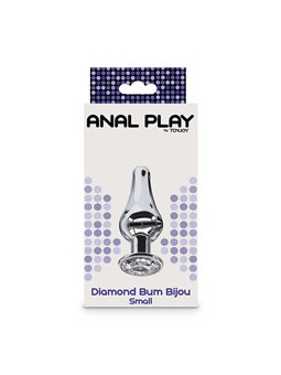 Toyjoy Diamond Bum Bijou Small - Plug Anale in Alluminio con Diamante