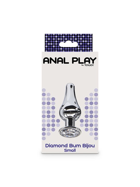 Toyjoy Diamond Bum Bijou Small - Plug Anale in Alluminio con Diamante
