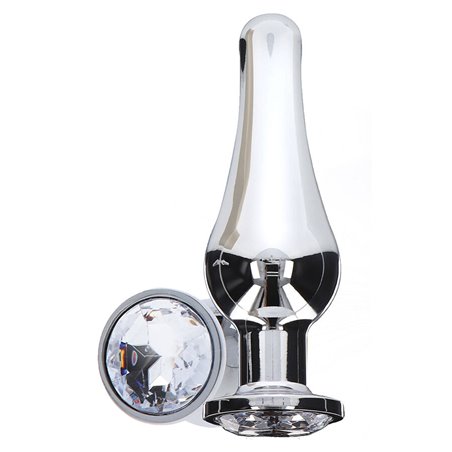 Toyjoy Diamond Bum Bijou Medium - Plug Anale in Alluminio con Diamante