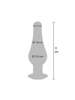 Toyjoy Diamond Bum Bijou Medium - Plug Anale in Alluminio con Diamante