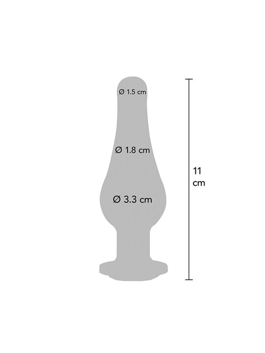 Toyjoy Diamond Bum Bijou Medium - Plug Anale in Alluminio con Diamante