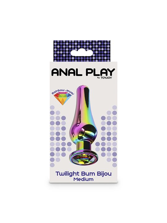 Toyjoy Twilight Bum Bijou Medium - Plug Anale in Alluminio con Diamante
