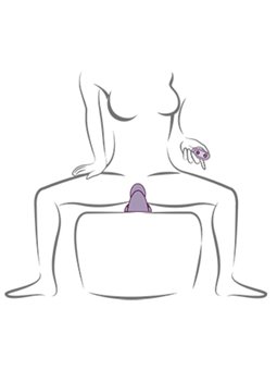 Rocks-Off Ruby Glow Dusk - Stimolatore Clitorideo e Vaginale Viola