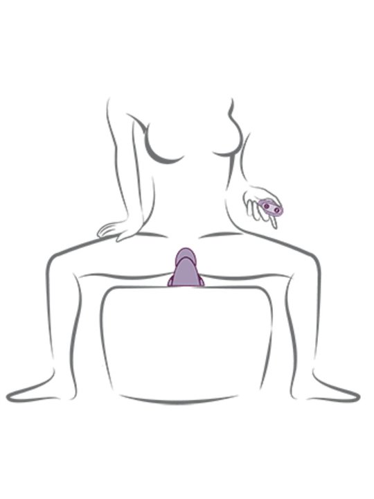 Rocks-Off Ruby Glow Dusk - Stimolatore Clitorideo e Vaginale Viola