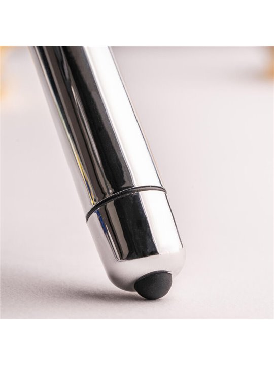 Rocks-Off RO-80 MM - Chrome Silicone Bullet Vibrator